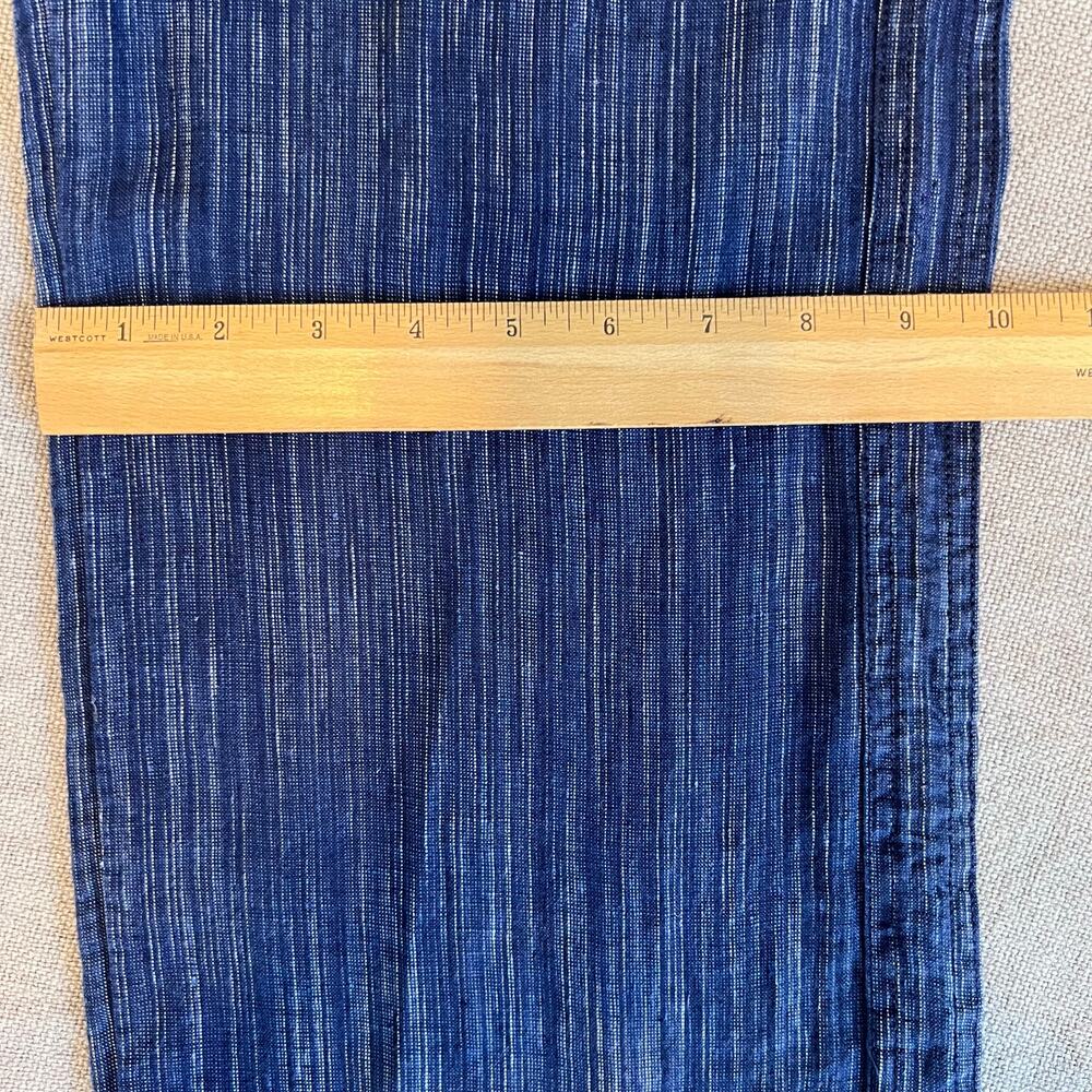 ATHLETA the Cabo Linen Textured Wide Leg Pant in Blue 100% Linen Women's Size 0 - Picture 10 of 15